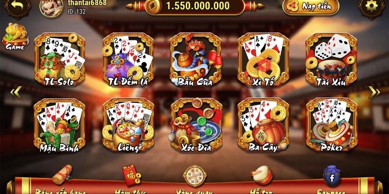 Những tính năng nổi bật của game đại thần tài